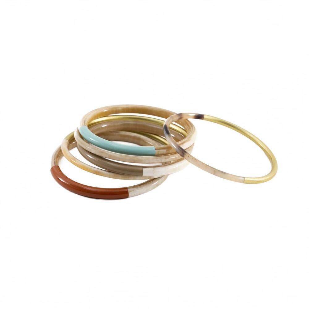 NEW SUNSHINE TIENDA women's autumn metallic bangle set in multi